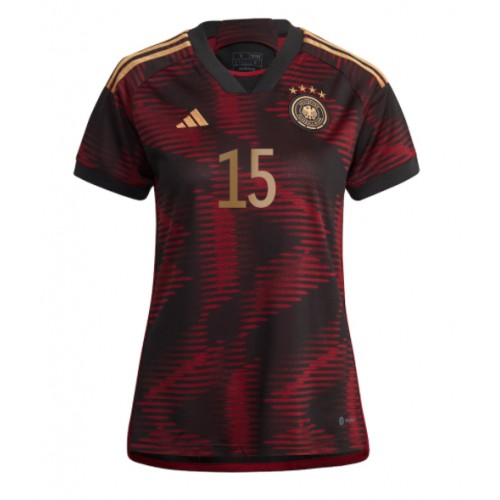 Tyskland Niklas Sule #15 Bortedrakt Kvinner VM 2022 Kortermet Tyskland Niklas Sule #15 Bortedrakt Kvinner VM 2022 Kortermet